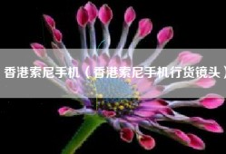 香港索尼手机（香港索尼手机行货镜头）