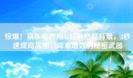 惊爆！京东电商用AI替换产品背景，3秒速成商品图，降本增效的秘密武器