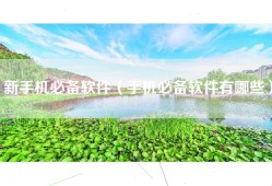 新手机必备软件（手机必备软件有哪些）