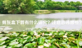 骨灰盒下葬有什么讲究？注意忌讳哪些？