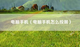 电脑手机（电脑手机怎么投屏）