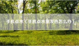 手机点水（手机点水里发热怎么办）