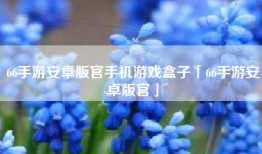 66手游安卓版官手机游戏盒子「66手游安卓版官」