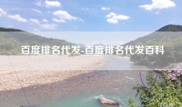 百度排名代发-百度排名代发百科