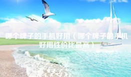 哪个牌子的手机好用（哪个牌子的手机好用性价比最高）