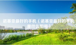 诺基亚最好的手机（诺基亚最好的手机是什么型号）