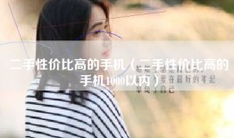 二手性价比高的手机（二手性价比高的手机1000以内）