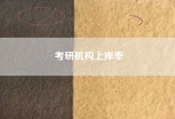 考研机构上岸率
