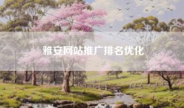 雅安网站推广排名优化
