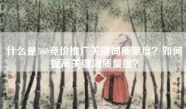 什么是360竞价推广关键词质量度？如何提高关键词质量度？