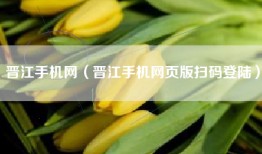 晋江手机网（晋江手机网页版扫码登陆）