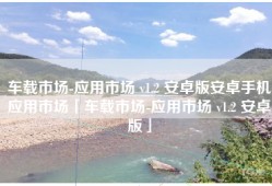 车载市场-应用市场 v1.2 安卓版安卓手机应用市场「车载市场-应用市场 v1.2 安卓版」