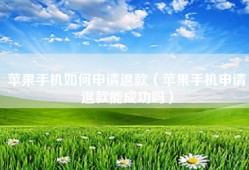苹果手机如何申请退款（苹果手机申请退款能成功吗）