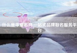 什么是华夏名网,一站式品牌取名服务平台