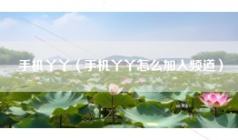 手机丫丫（手机丫丫怎么加入频道）