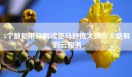 5个数据带你解读亚马逊庞大到令人费解的云服务