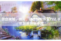 微信视频、图片、语音数据恢复方法,手机数据恢复神器