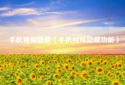 手机视频隐藏（手机视频隐藏功能）