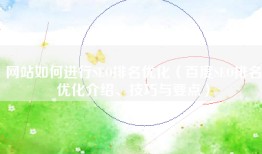网站如何进行SEO排名优化（百度SEO排名优化介绍、技巧与要点）