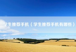 学生推荐手机（学生推荐手机有哪些）