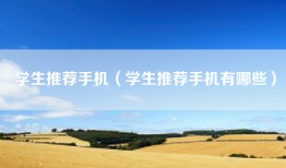 学生推荐手机（学生推荐手机有哪些）