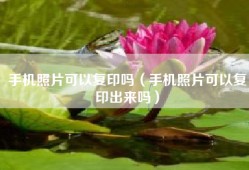 手机照片可以复印吗（手机照片可以复印出来吗）