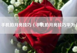 手机拍月亮技巧（手机拍月亮技巧华为）