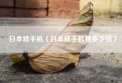 日本修手机（日本修手机要多少钱）