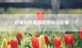 店铺如何高德地图标注店铺