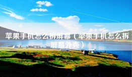 苹果手机怎么拆屏幕（苹果手机怎么拆屏幕外壳）