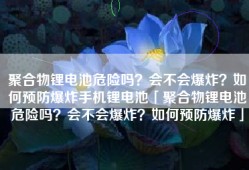 聚合物锂电池危险吗？会不会爆炸？如何预防爆炸手机锂电池「聚合物锂电池危险吗？会不会爆炸？如何预防爆炸」