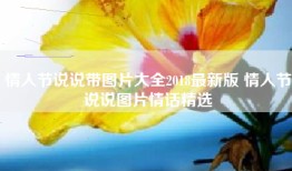 情人节说说带图片大全2018最新版 情人节说说图片情话精选