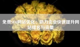 免费SEO网站优化：助力企业快速提升网站排名与流量