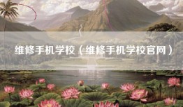 维修手机学校（维修手机学校官网）