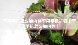 苹果手机怎么加内存苹果手机扩容「苹果手机怎么加内存」