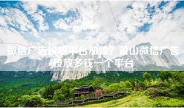 微信广告投放平台加盟？萧山微信广告投放多钱一个平台