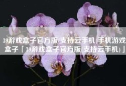 39游戏盒子官方版(支持云手机)手机游戏盒子「39游戏盒子官方版(支持云手机)」
