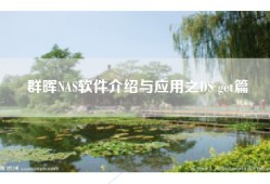 群晖NAS软件介绍与应用之DS get篇