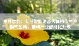 灵伴智能：专注智能语音人机协作生产模式创新，推动产业智能化升级