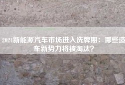 2024新能源汽车市场进入洗牌期：哪些造车新势力将被淘汰？