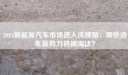 2024新能源汽车市场进入洗牌期：哪些造车新势力将被淘汰？