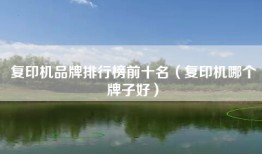复印机品牌排行榜前十名（复印机哪个牌子好）
