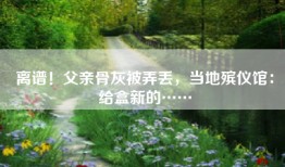 离谱！父亲骨灰被弄丢，当地殡仪馆：给盒新的……