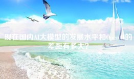 现在国内AI大模型的发展水平和OpenAI的差距有多大？