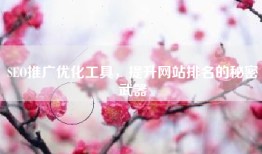 SEO推广优化工具，提升网站排名的秘密武器