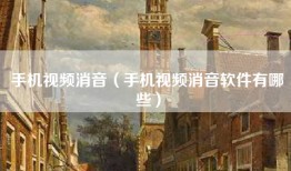 手机视频消音（手机视频消音软件有哪些）