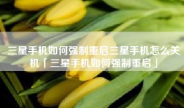 三星手机如何强制重启三星手机怎么关机「三星手机如何强制重启」