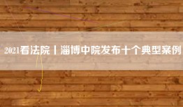 2021看法院丨淄博中院发布十个典型案例