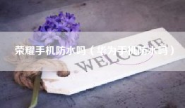 荣耀手机防水吗（华为手机防水吗）