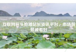 互联网巨头抢滩站长资讯平台，市场前景被看好